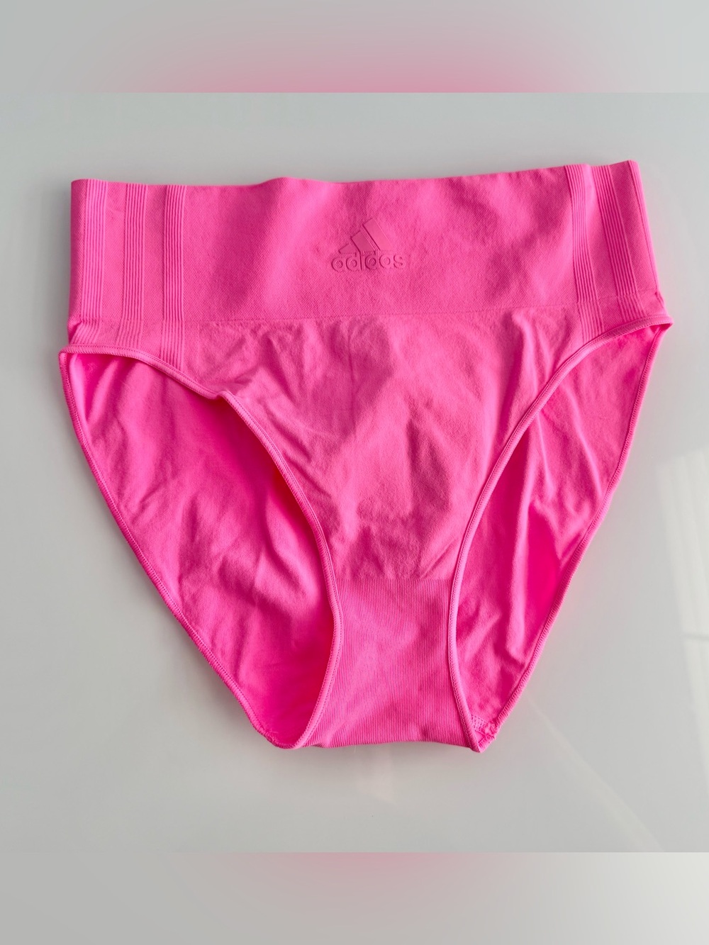 Adidas Women’s Lucid Pink Active Seamless Micro Stretch High Leg Brief Small